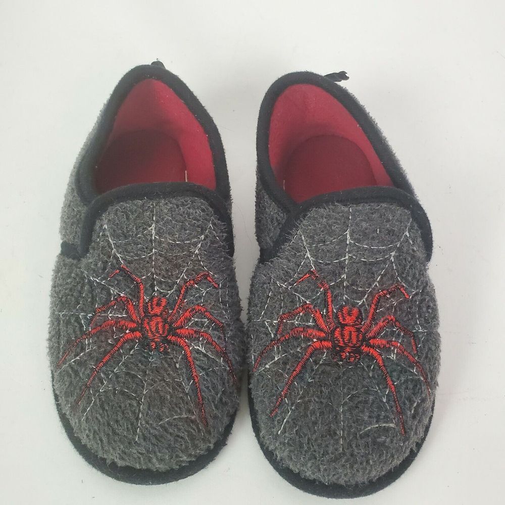 Youth Boys Spider‎ Web Slippers Red Size Small US 11-12